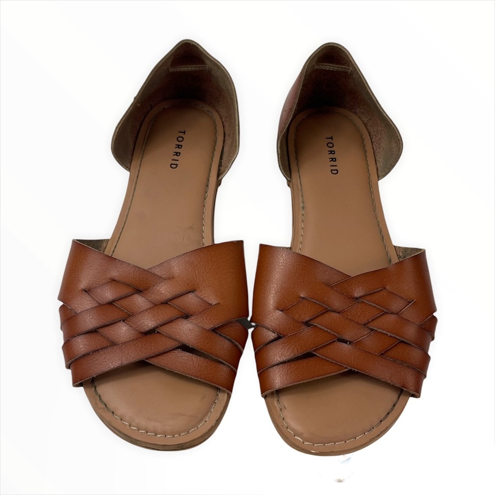 Torrid Brown Woven Flats